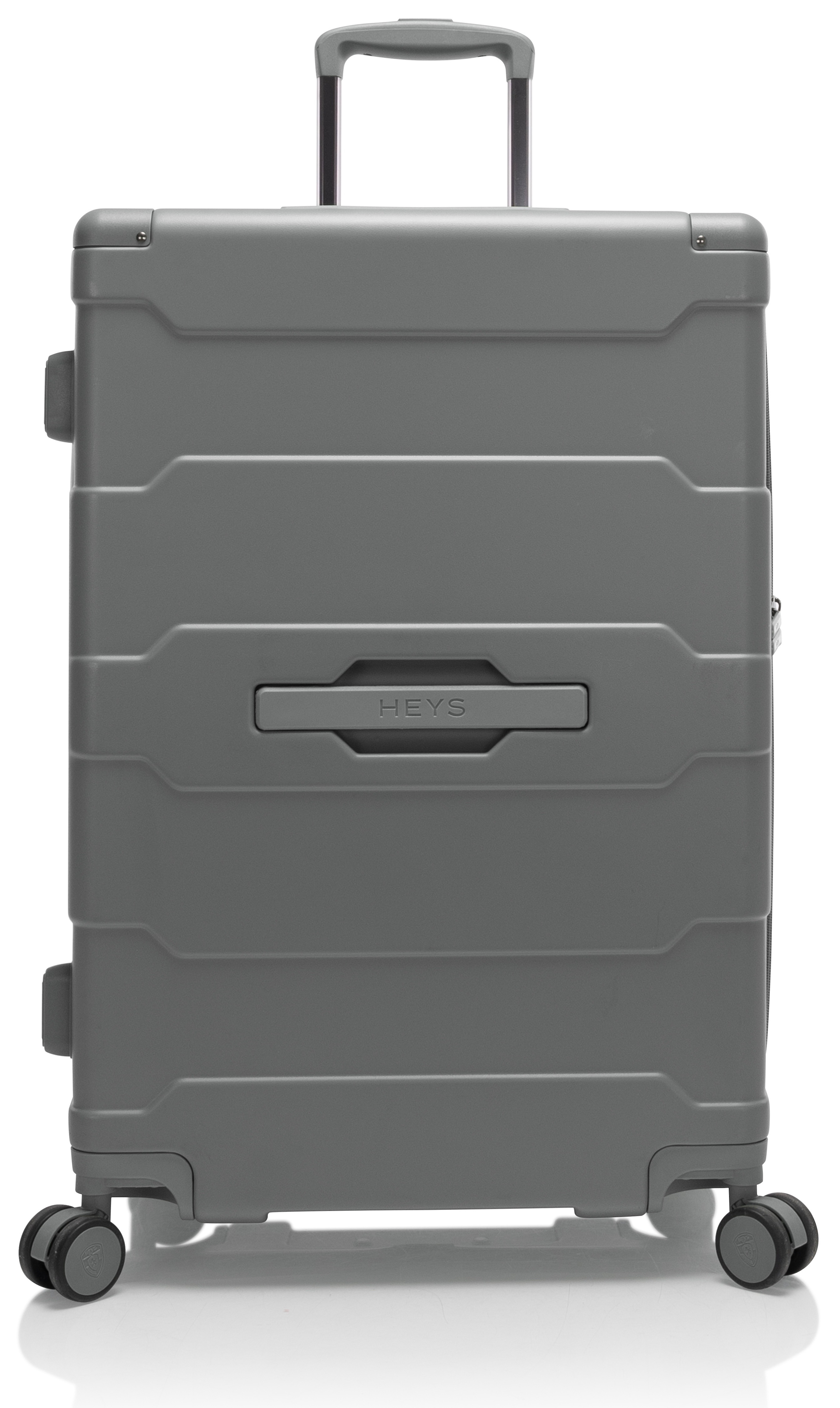 Hartschalen-Trolley HEYS "ReNew, verschiedene Größen und Farben", Gr. B/H/T: 43 x 65,5 x 27,7 81, grau (charcoal), Kunststoff, clean, matt, Basic, Koffer, herausnehmbares Innenfutter Volumenerweiterung 5 Jahre Garantie Image