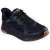 Slip-On Sneaker SKECHERS "BOBS SQUAD 4", Herren, Gr. 43, schwarz, Synthetik, Textil, unifarben, casual, Schuhe, Trainingsschuh, Sneaker, Schnürschuh zum einfachen reinschlupfen