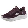 Slip-On Sneaker SKECHERS "GO WALK FLEX-GRAND ENTRY", Damen, Gr. 39, rot (burgunderrot), Textil, sportlich, Schuhe, Slipper mit Slip-ins zum Schlupfen