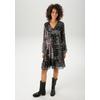 Tunikakleid ANISTON CASUAL, Damen, Gr. 48, N-Gr, rosa (schwarz, weiß, rosa), Chiffon, Obermaterial: 100% Polyester. Futter: 100% Polyester, Paisley, bedruckt, feminin, figurumspielend kniefrei, V-Ausschnitt, Langarm elastischer Bund mit Gummizug,...