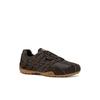 Schnürschuh GEOX "U SNAKE ORIGINAL", Herren, Gr. 45, braun (dunkelbraun), Veloursleder, Textil, casual, Schuhe, Schnürschuh, Freizeitschuh mit Geox Spezial Membrane