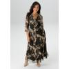 Midikleid ANISTON PLUS, Damen, Gr. 50, N-Gr, schwarz, beige, sanftes weiß, Mesh, Jersey, Obermaterial: 95% Polyester, 5% Elasthan. Futter: 100% Polyester, gemustert, Mesh, feminin, figurumspielend knöchelfrei, Kleider, In Mesh Qualität - NEUE...
