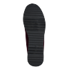 Keilsneaker MARCO TOZZI, Damen, Gr. 41, rot (dunkelrot), Textil, Lederimitat, unifarben, sportlich, Schuhe, Freizeitschuh, Halbschuh, Schnürschuh mit Außenreißverschluss