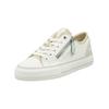 Sneaker MUSTANG SHOES "Mustang Shoes Sneaker Lederimitat/Textil", Damen, Gr. 37, weiß (weiß, beige), Lederimitat, Textil, casual, Schuhe