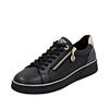 Plateausneaker REMONTE "Elisabeth Hurley-Collection", Damen, Gr. 44, gold (schwarz, goldfarben), Leder, Lederimitat, kontrastfarbene Details, sportlich, Schuhe, Schnürschuh, Halbschuh, Freizeitschuh mit Lite´n Soft Ausstattung