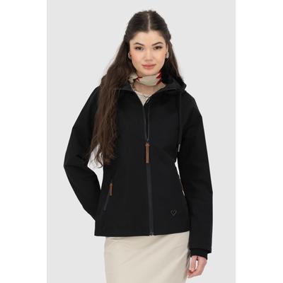 Sommerjacke ALIFE & KICKIN "BEEKEAKA", Damen, Gr. XXL, schwarz (moonless), Web, Obermaterial: 100% Polyester, unifarben, casual, Langarm, Jacken Image