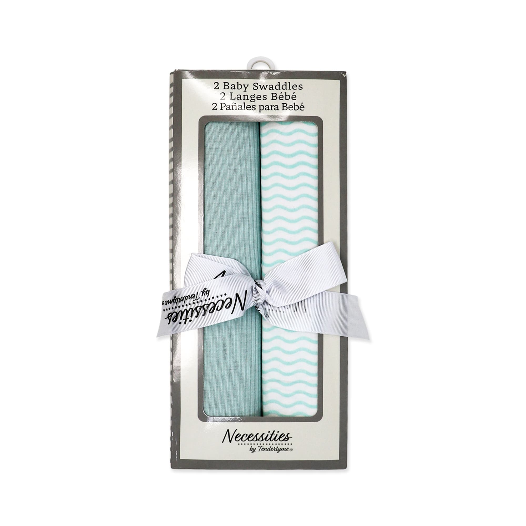 Baby Boys and Baby Girls 2 Piece Knit Swaddle Blankets