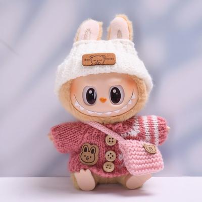 Clothes for 17cm Dolls Fashion Garment Accessories(No Doll) Cute Sweater Suitable for 6.69inch (17cm) Doll Soft Cotton Clothing Replacement