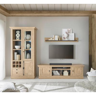 TV-Wohnwand 3-teilig 309 cm Eiche gebürstet Optik Cardiff Image
