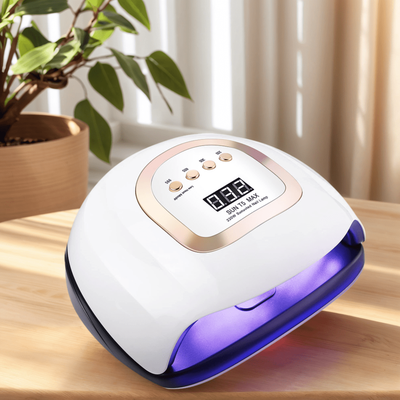 TEMU 220w Led Uv Light Nail Dryer, Led Nail Art Lamp With 10/30/60/99 Seconds Timer, Infrared Sensor Curing Lamp For Nails, Fast Drying Nail Lamp For Finger/toe Nail Gel Best Gift For Day. Image