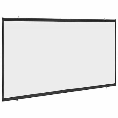 TEMU 90-inch X 16:9 Nylon Projector Screen - Easy Wall Mount, Presentations, Portable Projector