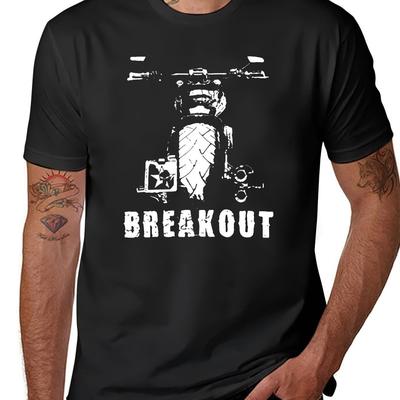 TEMU Men's Vintage Motorcycle Graphic T-shirt - Retro Design, 6 Color Options, Soft Cotton Crew Neck Short Sleeve Tee, Regular Fit Casual Shirt For Men, Motorcycle Gifts, Apparel, Breathable Fabric Image