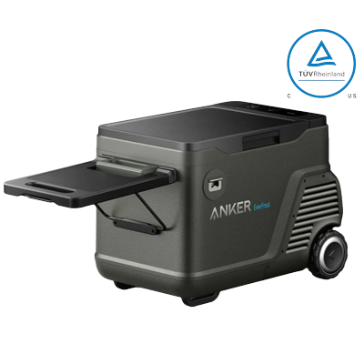 Anker EverFrost Portable Cooler 30 with New 299Wh Battery, Powered by AC/DC/Solar
