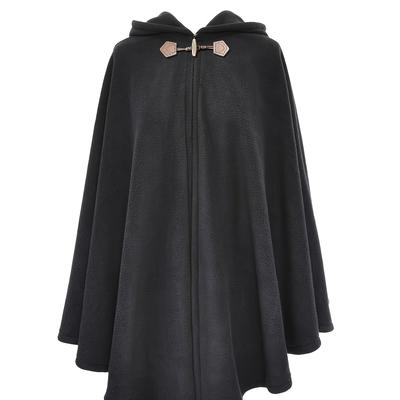 TEMU Fits All Solid Color Hooded Shawl With Tassel Fashion Pullover Image