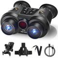 Binocolo per visione notturna 3D VR Ultra HD per adulti - 8K con funzione di riattivazione automatica a infrarossi, ricaricabile tramite USB, zoom ottico 6x, obiettivo da 25 mm, ideale per