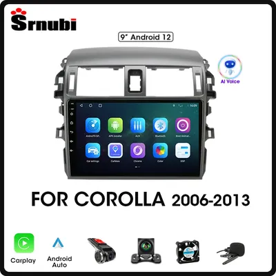 9" Android12 Car Radio For Toyota Corolla 2006 2007 2008 2009 2010 2012 2013 2 Din Carplay