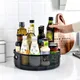 360 ° Portaoggetti rotante in plastica Portaoggetti da bagno Portaoggetti da bagno Cucina Portabottiglie per condimenti per olio alimentare Vassoio per frutta
