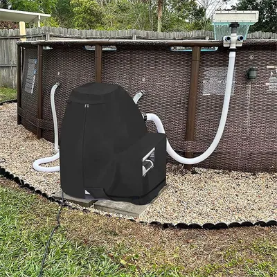 DQ2G Sand Filter Pump Cover, Waterproof Anti-UV Sand Filter Cover Oxford Fabric Sand Pool Pump Cover