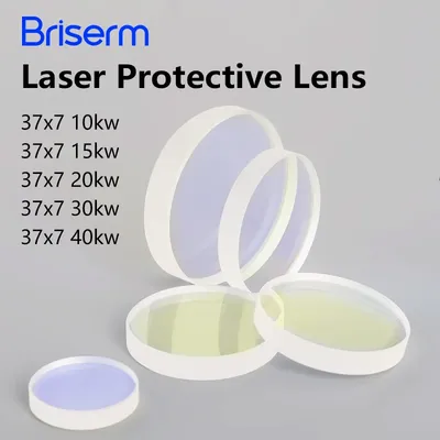 37x7 Laser Protective Lens For Laser Cutting Machine Raytools Precitec Bodor Laser Lenses 37x7 10kw