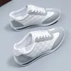 Vier Jahreszeiten Casual Schuhe Student Sport Laufschuhe Flache Spitze-up Große Größe Kleine Weiße