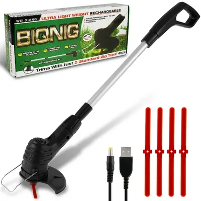 Low Noise Cordless Grass Trimmer Rechargeable Electric Handheld Garden Lawn Mower Tool Portable Trimming for Garden Flower