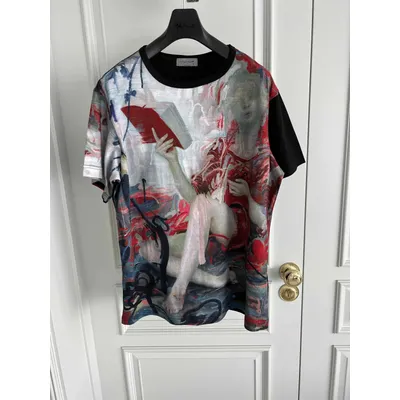 TOP-YAMAMOTO Original Design Collaboration round-neck Silhouette T-shirt, Hawaiian men's and Women's large size