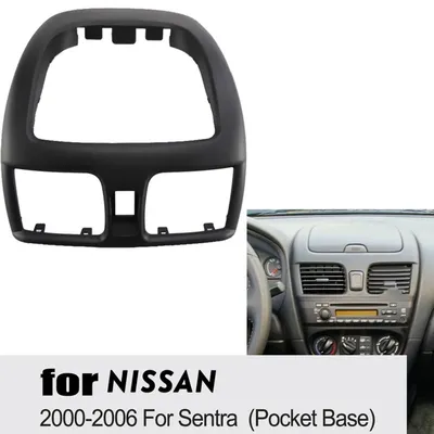 For Nissan For Sentra 2000-2006 Car Dashboard Dashboard Frame ABS Center Console Radio Fascia Panel