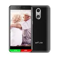 Artfone Smart_500 4G Senior Cellulare, 3 GB + 32 GB, Schermo 5'', Pulsante SOS, 2550 mAh, Stazioni di Ricarica, Icone Grandi