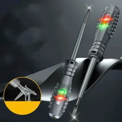 Word/cross Screwdrivers Neon Bulb Indicator Meter Electric Pen Insulated Electrician Highlight