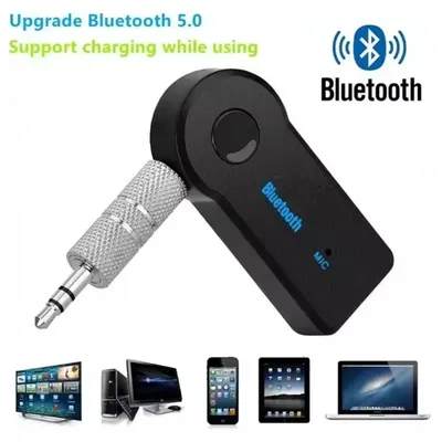 Wireless 3.5mm Audio Car Receiver Adapter Bluetooth 5.0 Pour Voiture MP3 FM Music Transmitter P2