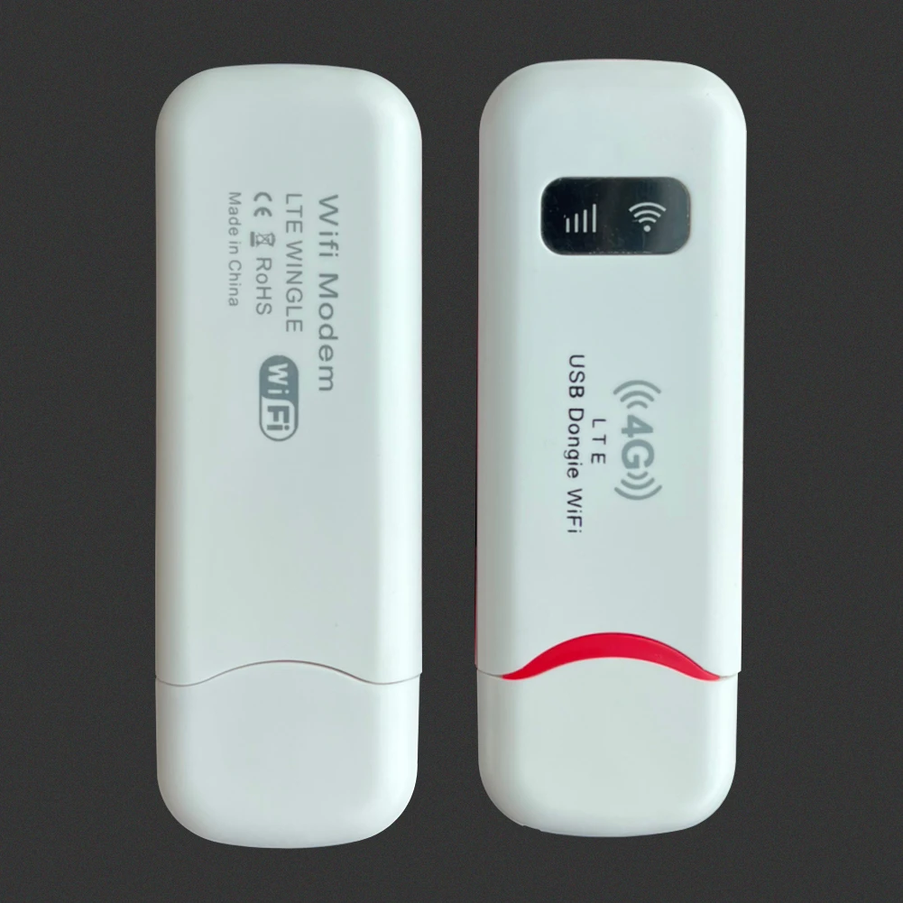 4G LTE WLAN-Router, 150 Mbit/s, tragbarer WLAN-USB-Taschen-Hotspot, SIM-Kartensteckplatz, WLAN-Router, mobiler WLAN-Router für das Home Office Image