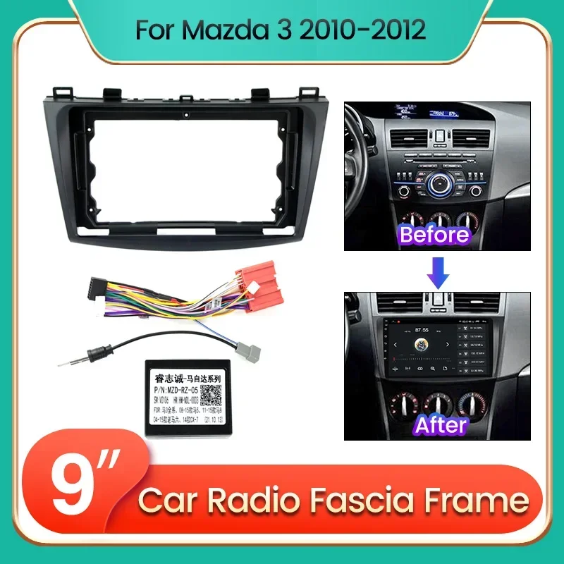 Für Mazda 3 Axela 2009 2010 2011 2012 2013 Auto Radio Panel Montage GPS Stereo DVD Installieren Dash Panel Montage Lünette Rahmen Kit
