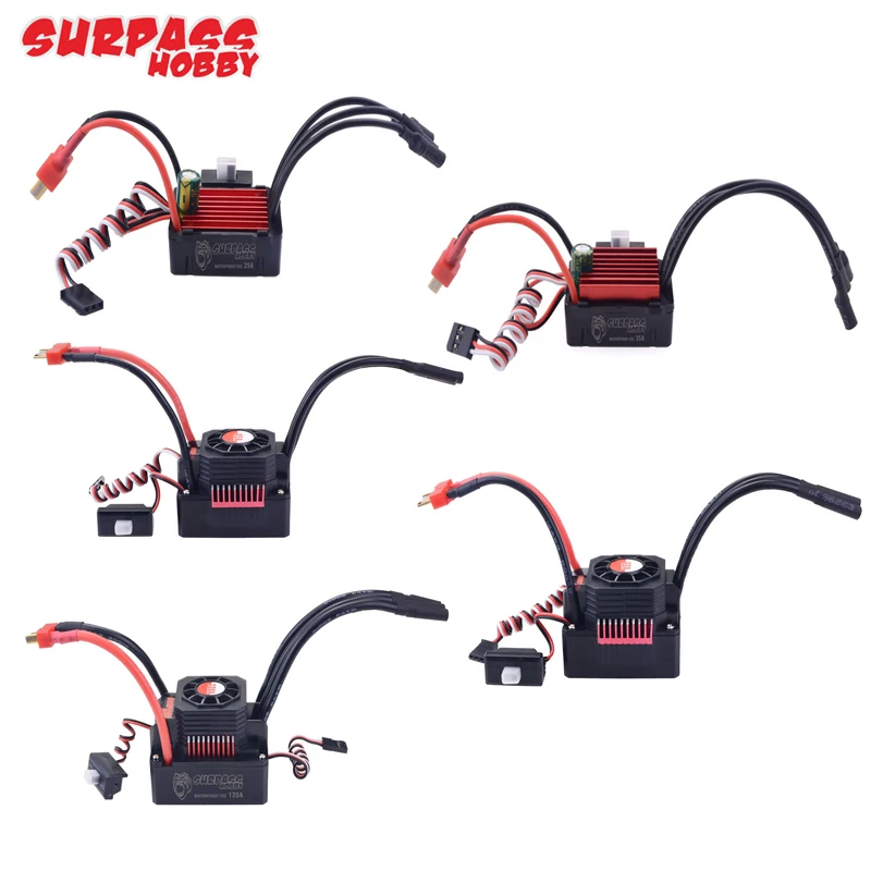 SURPASS HOBBY KK 25A 35A 45A 60A 80A 120A 150A 2-6S Bürstenloser Regler T-Stecker für 1/8 1/10 1/12 1/14 1/16 RC