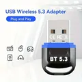 Hannord USB Bluetooth 5.3 Adattatore Trasmettitore Wireless BT5.3 Dongle Ricevitore Audio Unità Gratuita per PC portatile Mouse Tastiera