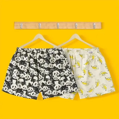 Cartoon Aro Hosen Herren Baumwolle Boxer Hause Pyjama Höschen Frühling Sommer Lose Fit Atmungsaktive Jungen Unterwäsche Image