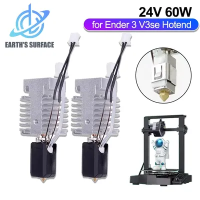 New Upgrade Hotend Kit for Creality Ender 3 V3 SE Hot End Kit 24V 60W Ceramic Heater Thermistor for