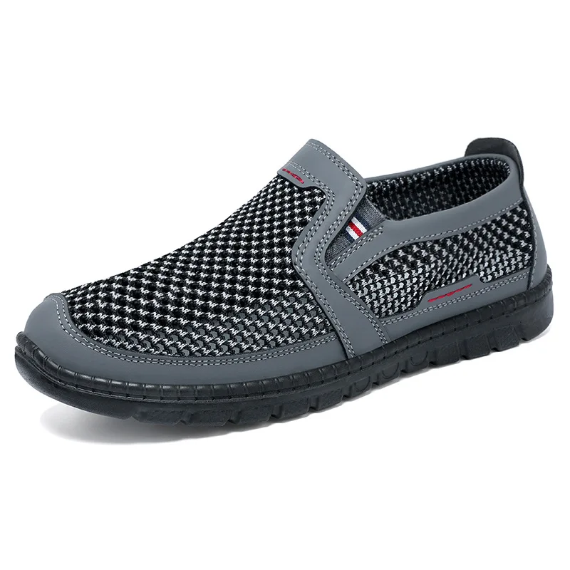 Herren Sommerschuhe Mesh Atmungsaktive Flache Schuhe Slip Bequeme Herrenschuhe Übergroße 38-46 Herren Flache Schuhe Kostenloser Versand Schuhe