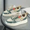 Neue Student Boy Leder Freizeit schuhe tragen widerstands fähige atmungsaktive Sportschuhe rutsch feste Mädchen Board Schuhe Eltern-Kind-Schuhe