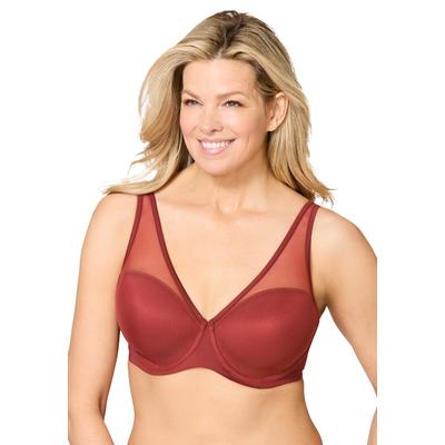 Plus Size Women's Leading Lady® The Jolene Perfect Plunge Underwire Bra by Leading Lady in Spiced Apple (Size 34 DD)