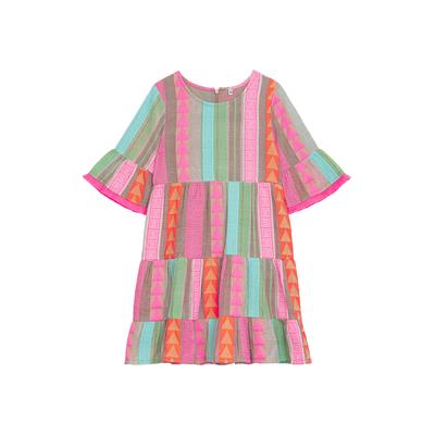 Sommerkleid DANAMADE "DANAMADE Dresses DVADA", Mädchen, Gr. 164, EURO, bunt (multicolor), Oberstoff: 60% Baumwolle 40% Polyester / futter: 100% Baumwolle, Kleider Image