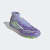 Fußballschuh ADIDAS PERFORMANCE "F50 SPARKFUSION LEAGUE FG/AG", Gr. 41, violet tone, lucid lemon, lila rush, Synthetik, Textil, sportlich, Schuhe, geeignet für Rasen- und Kunstrasenplätze