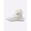 Stiefelette CAPRICE, Damen, Gr. 39, weiß, Glattleder, Veloursleder, sportlich, Schuhe