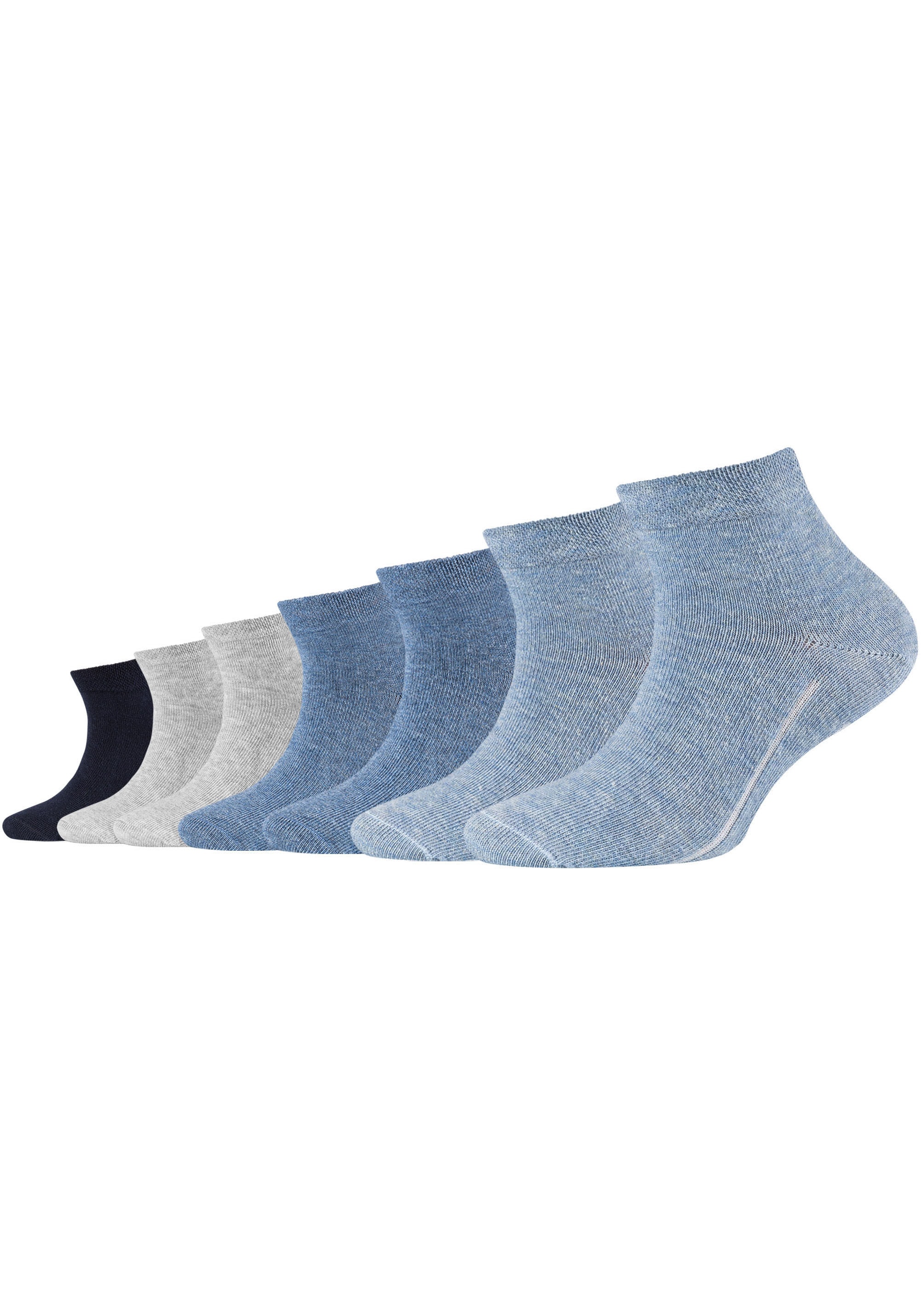 Kurzsocken CAMANO "ca-soft", Kinder, Gr. 27-30, blau (jeans, mix meliert), Baumwollmischung, meliert, normal, Socken, mit verstärktem Fersen- und Zehenbereich Image
