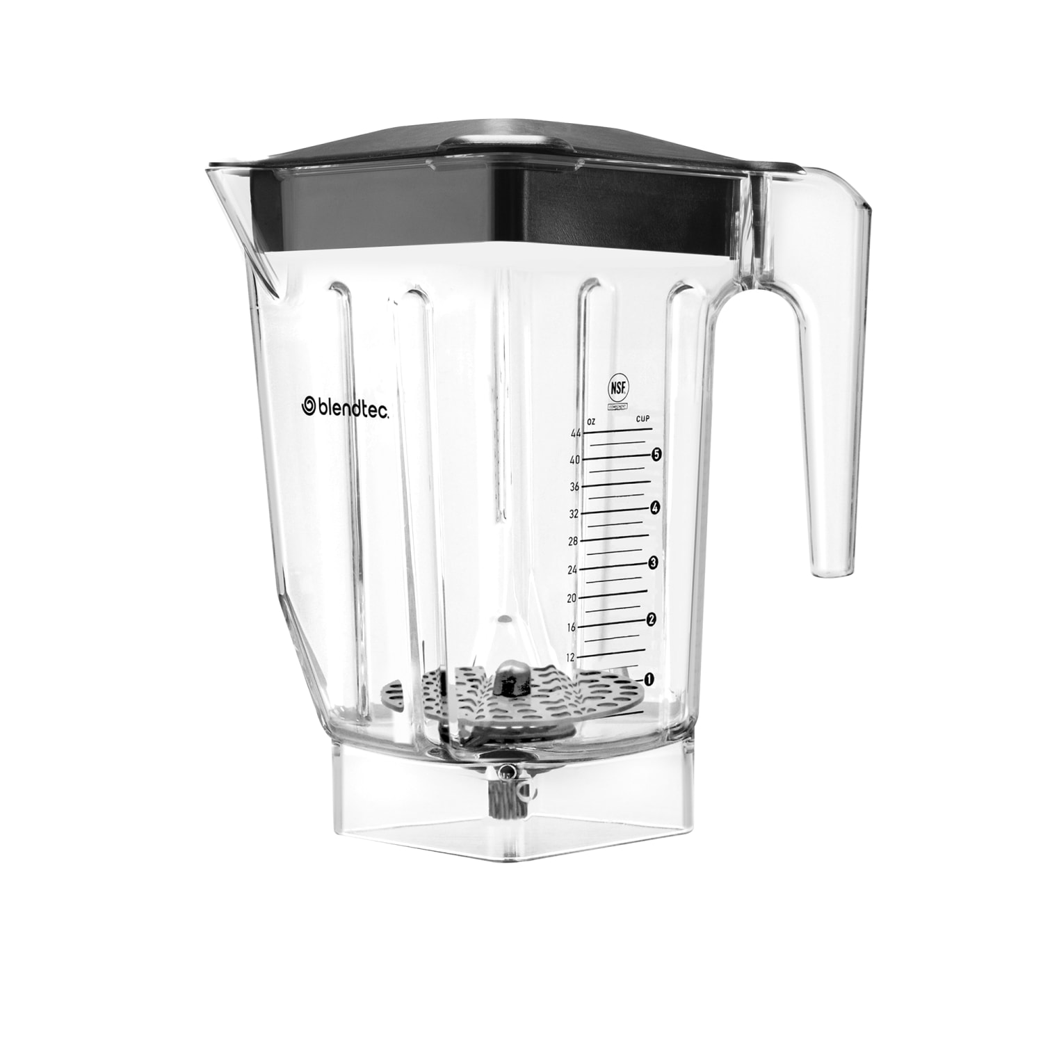 Blendtec 40-633-62 75 oz Cold Foam Commercial Blender Container Kit w/ Lid, Clear - Blendtec