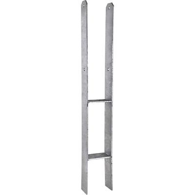 Pfostenträger Pfostenanker H-Anker 101x800x60x5mm feuerverzinkt Pfosten Zaunpfosten Image