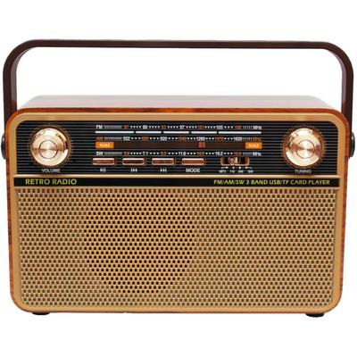 Kleiner wiederaufladbarer Bluetooth-Lautsprecher, tragbares Kurzwellenradio mit Wechselstrom, Image