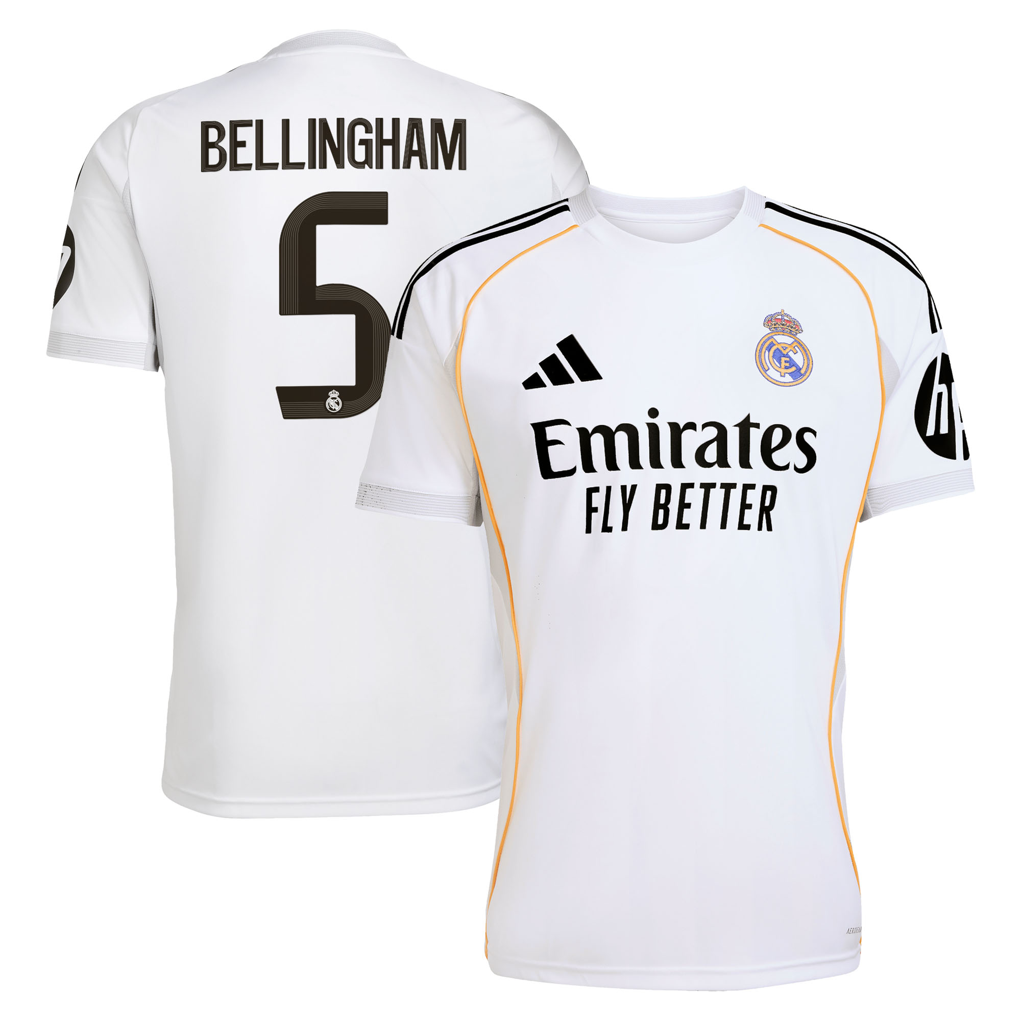 Real Madrid adidas Heimtrikot 2025-26 mit aufdruck Bellingham 5 Image