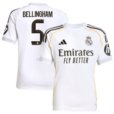 Real Madrid adidas Heimtrikot 2025-26 - Kinder mit aufdruck Bellingham 5 Image