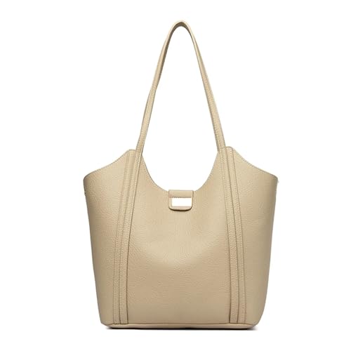 JCXIOC Women'S Large Leather Single Shoulder Bag Women's Large Capacity Shoulder Bag Ladies Leather Commuter Shopper Bags Big Tote For Big Shoulder Bags(Color 6)