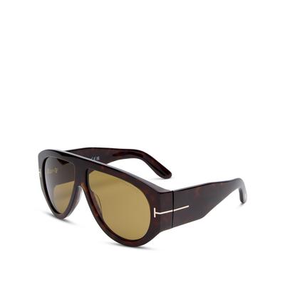 Tom Ford Bronson Mask Sunglasses, 60mm - Havana/Green
